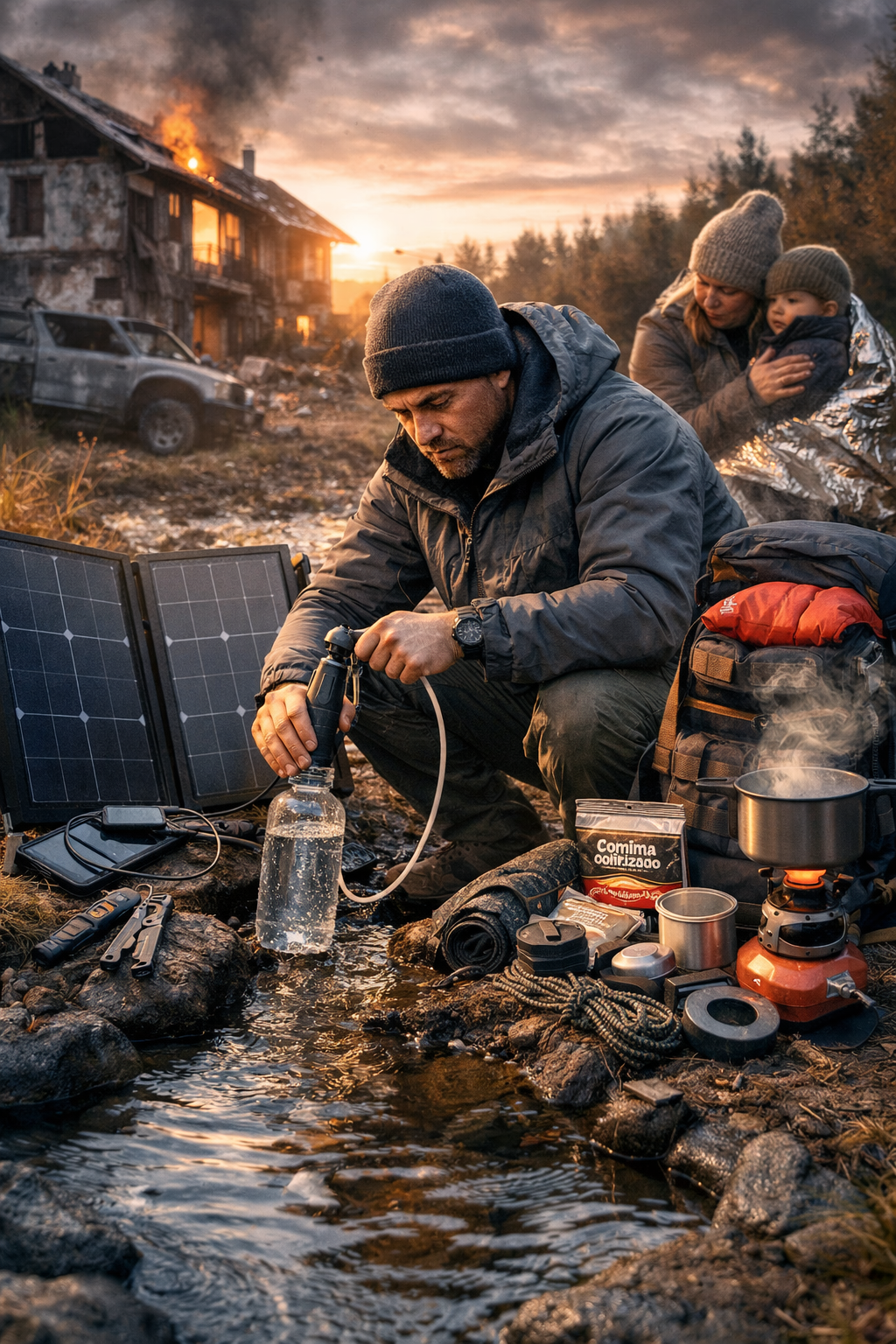 filtrando agua kit pro